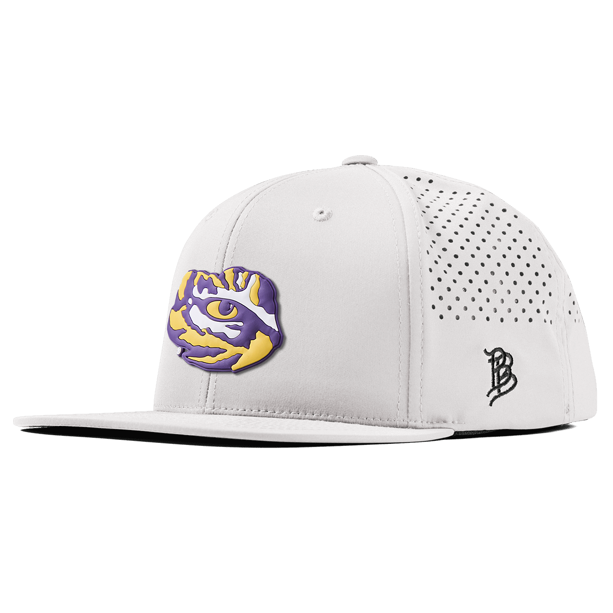 Louisiana State University "LSU Tiger Team Logo" Flat Performance White