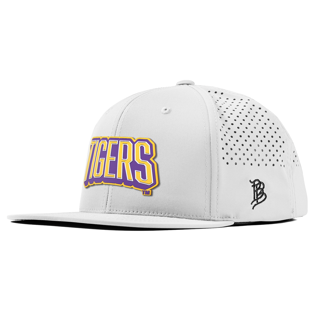 Louisiana State University "LSU Tigers Block" Flat Performance White