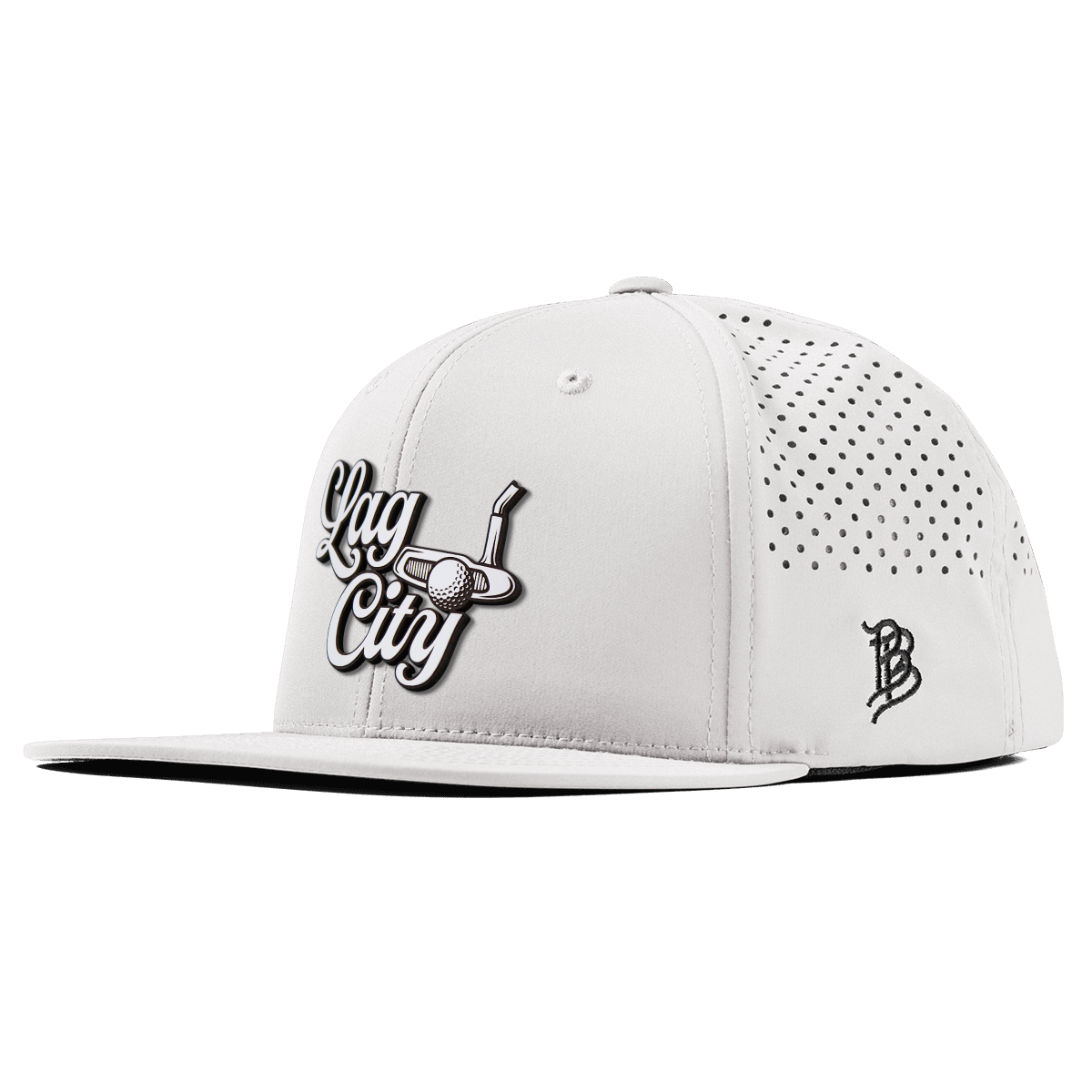 Lag City Script Flat Performance White