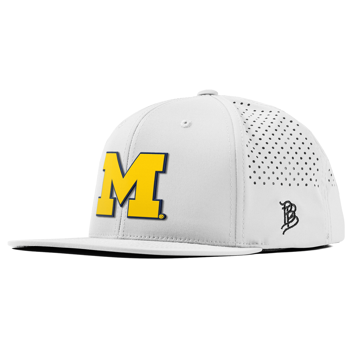 University of Michigan "Michigan Block" Flat Performance White