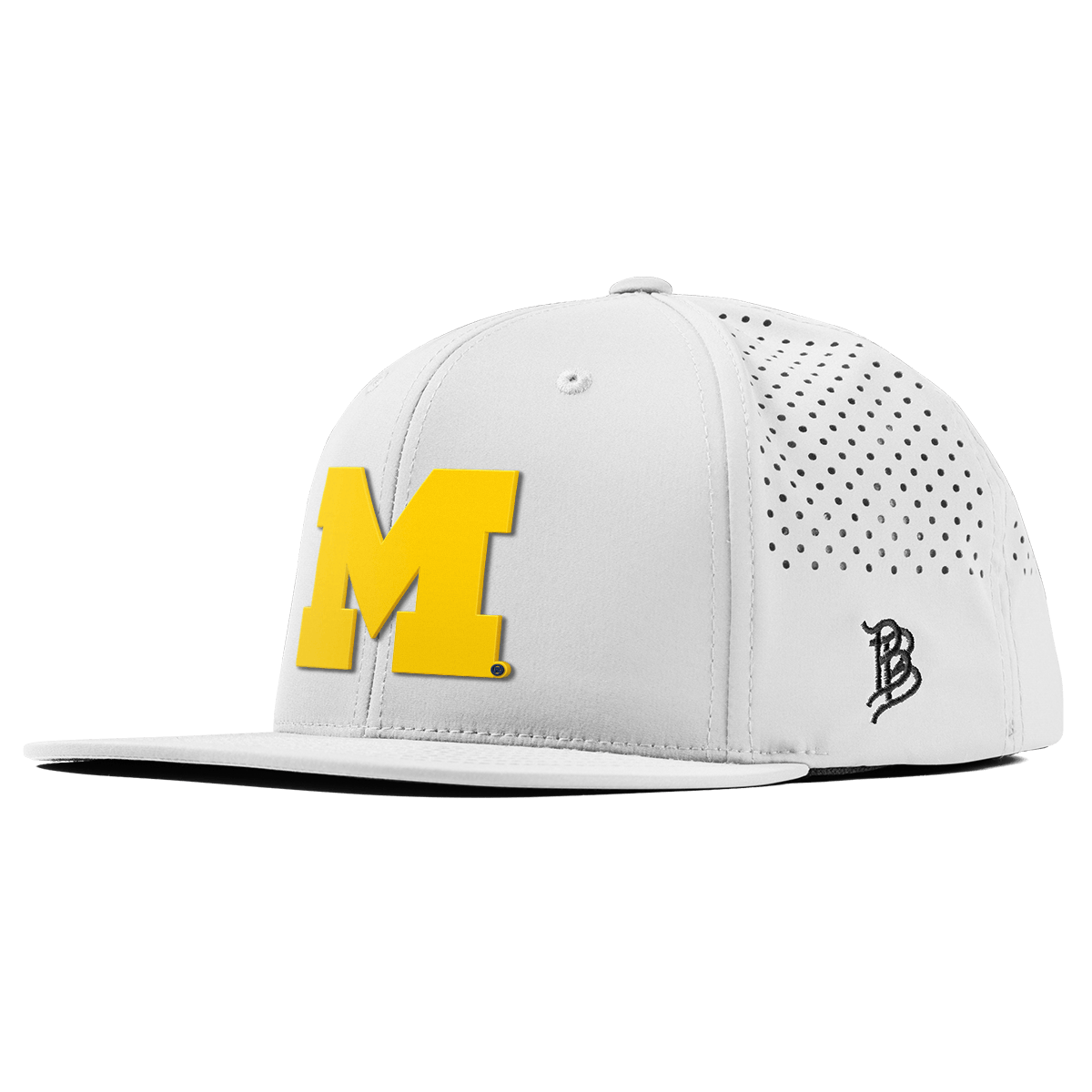 University of Michigan "Michigan Gold Block" Flat Performance White