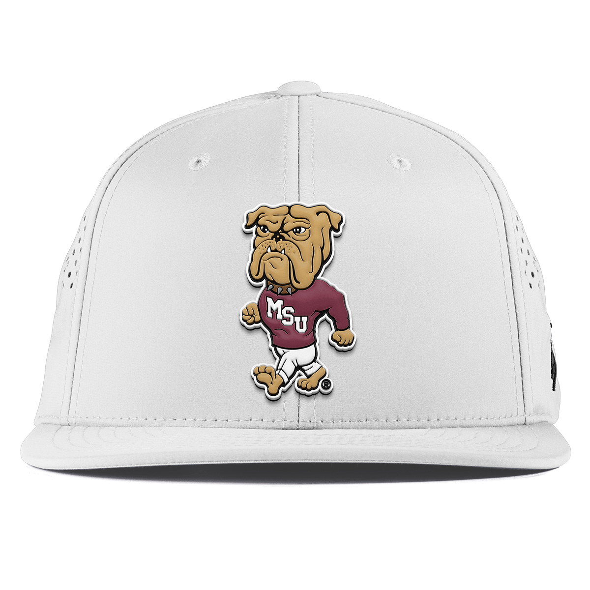 Mississippi State University "Mississippi State Bully" Flat Performance White
