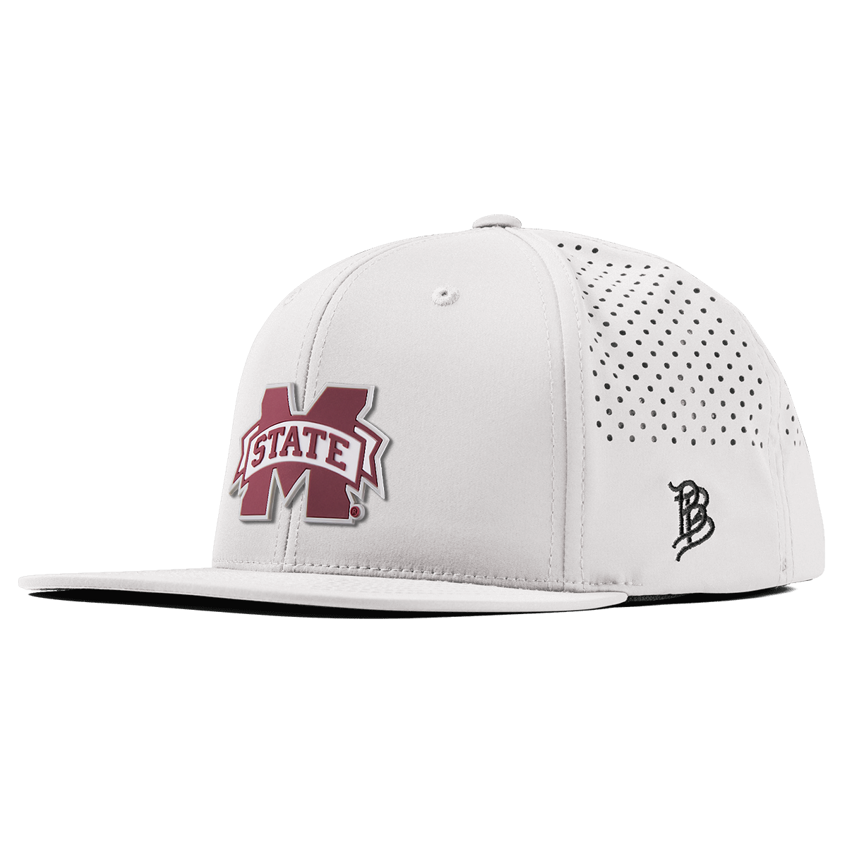 Mississippi State University "Mississippi State Team Logo" Flat Performance White