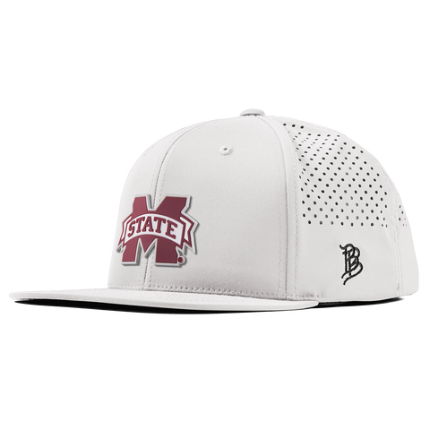 Mississippi State University "Mississippi State Team Logo" Flat Performance White