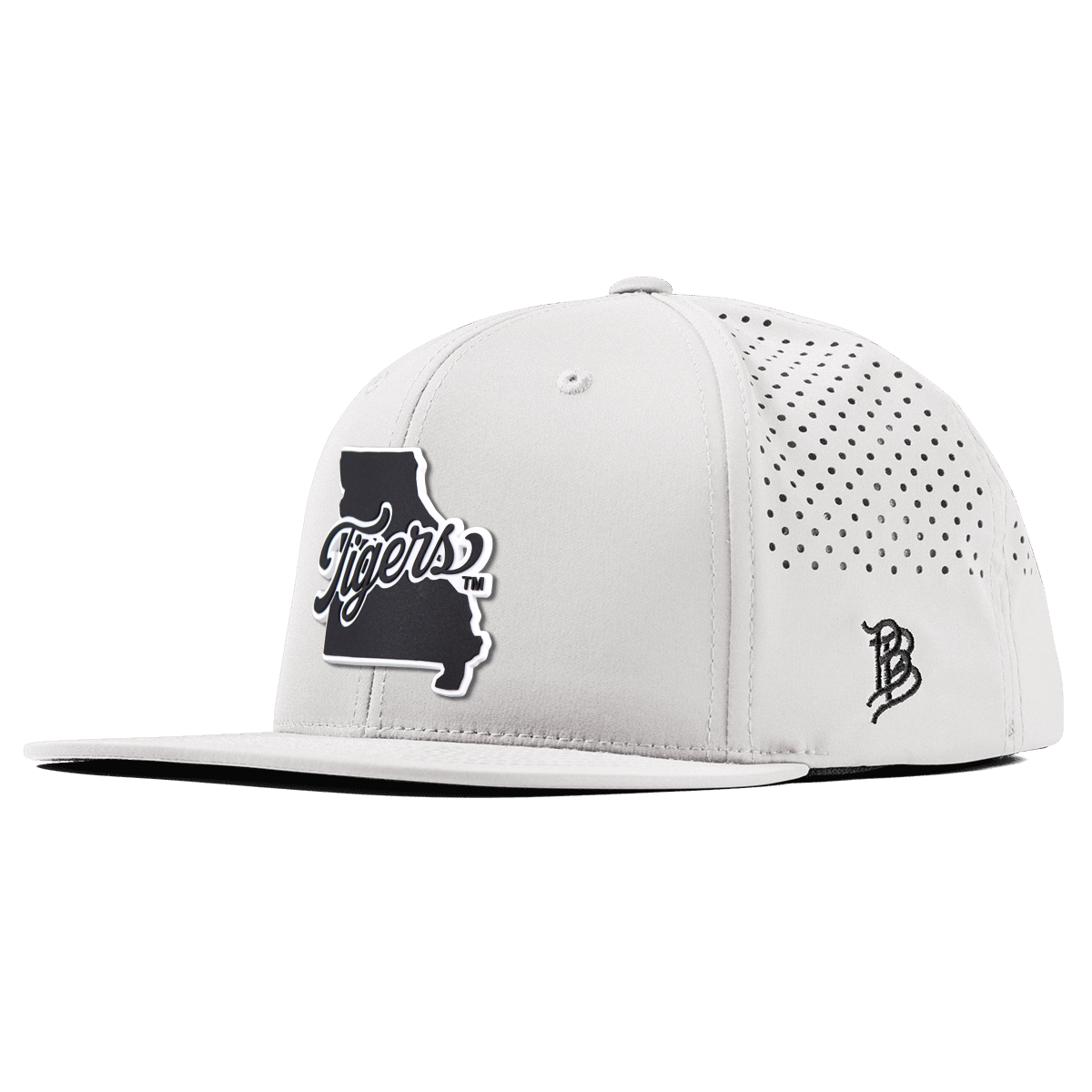 University of Missouri "Missouri Tigers State Script" Flat Performance White