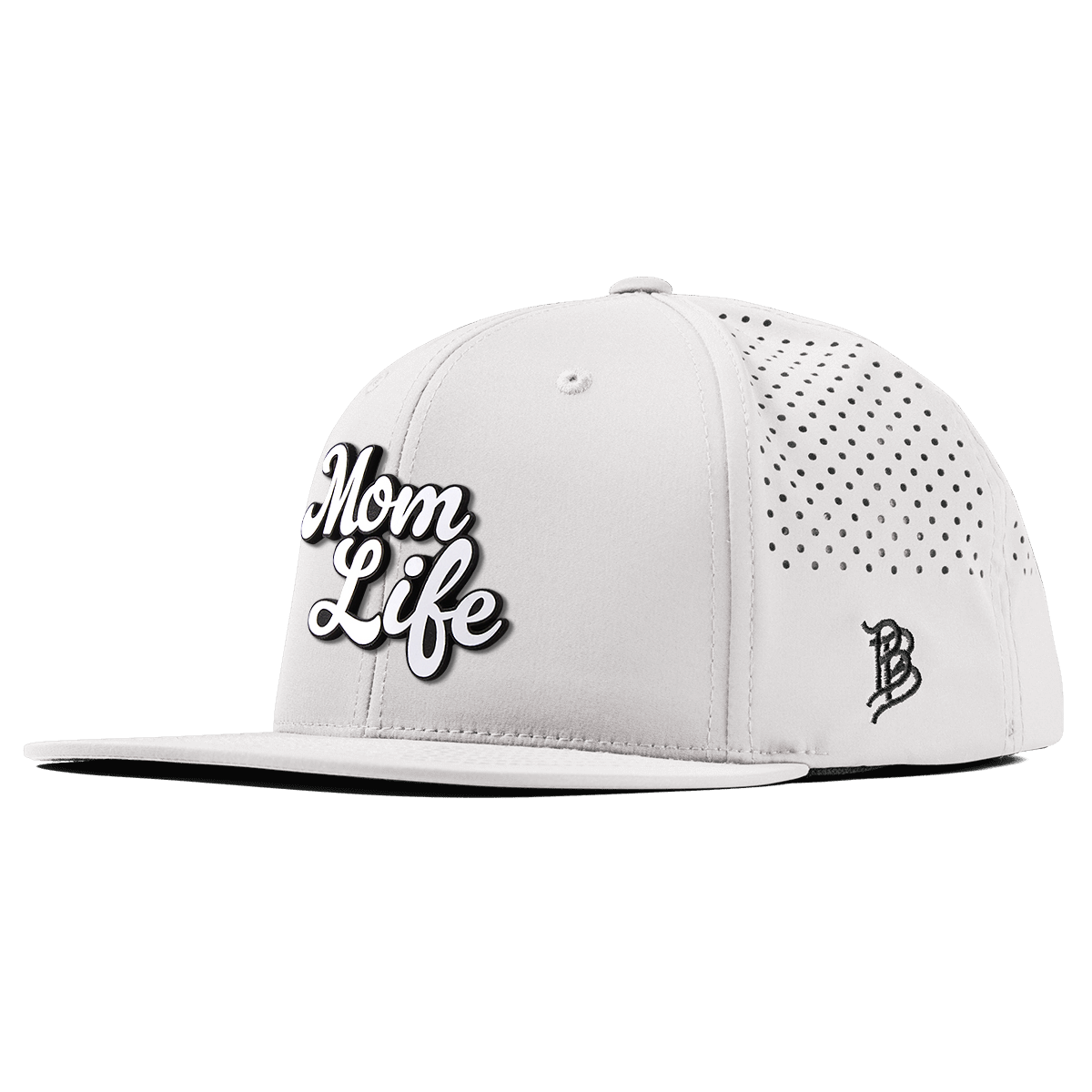 Mom Life Script Flat Performance White
