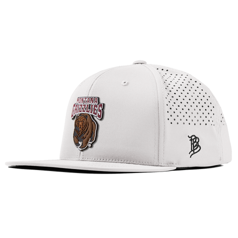 University of Montana "Montana Grizzlies Team Logo" Flat Performance White