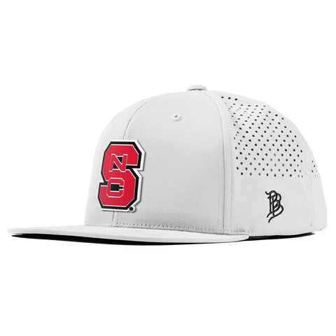 North Carolina State "NC State Block" Flat Performance White