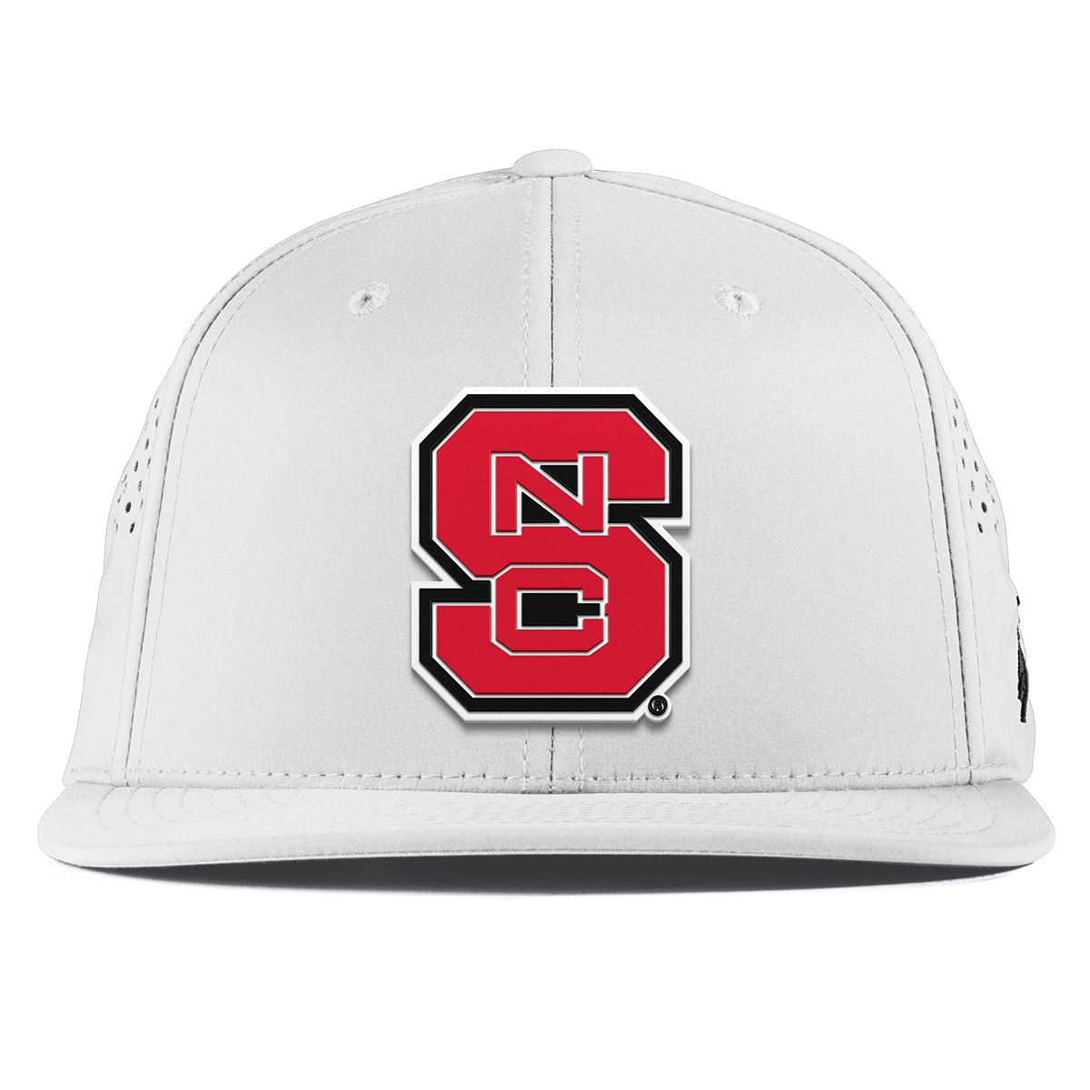 North Carolina State "NC State Block" Flat Performance White