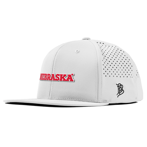 University of Nebraska "Nebraska Block" Flat Performance White