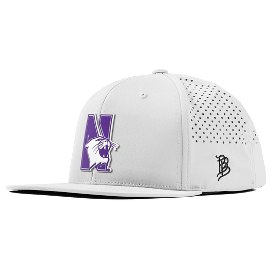 Northwestern University "Northwestern Block Logo" Flat Performance White