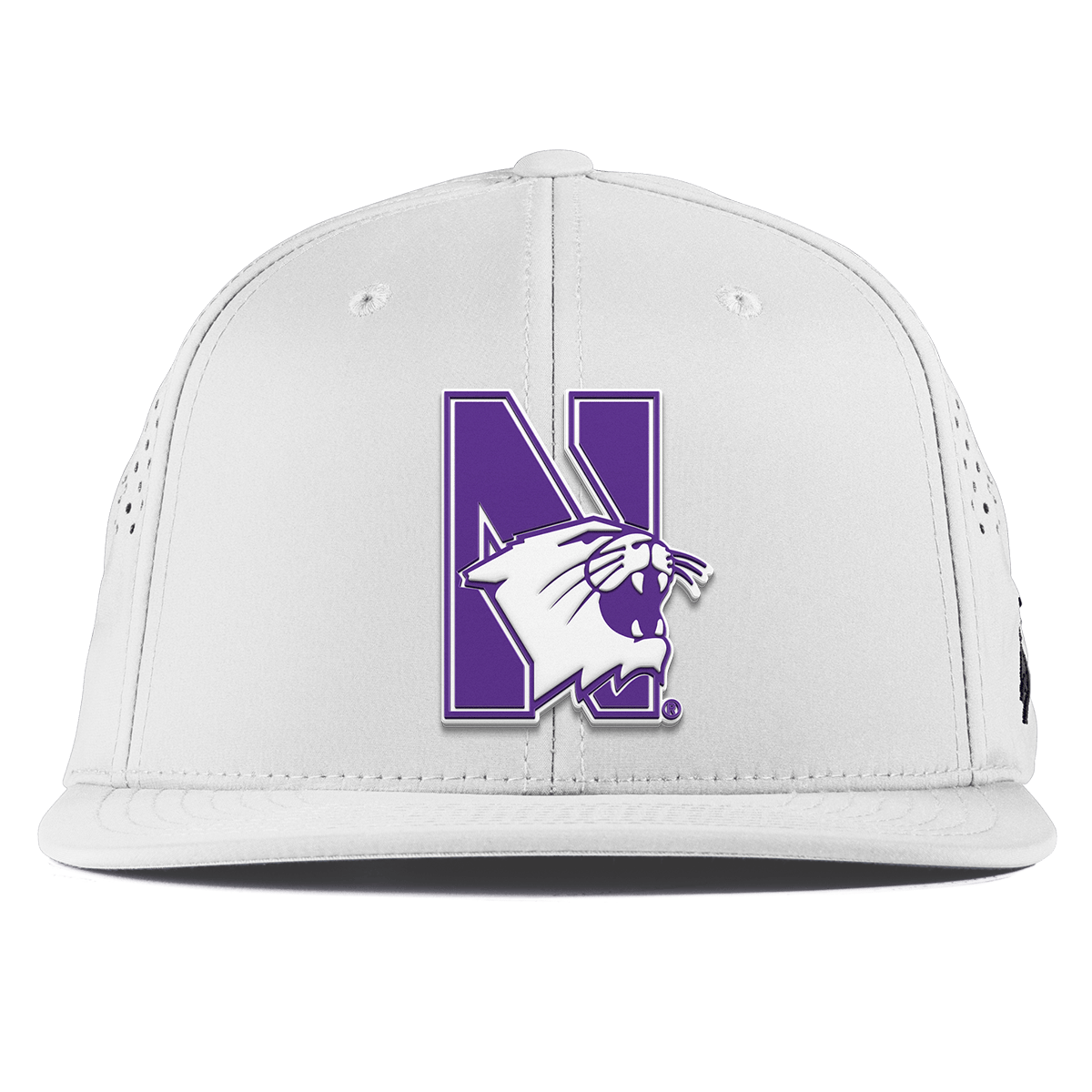 Northwestern University "Northwestern Block Logo" Flat Performance White