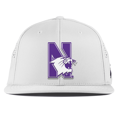Northwestern University "Northwestern Block Logo" Flat Performance White