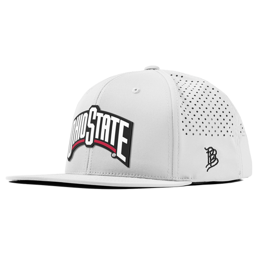 Ohio State University "Ohio State Block" Flat Performance White 