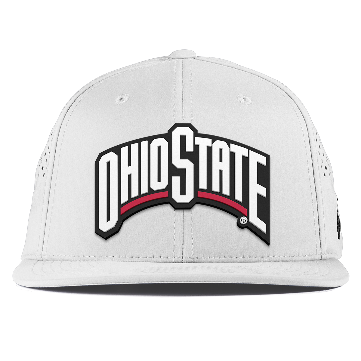 Ohio State University "Ohio State Block" Flat Performance White 