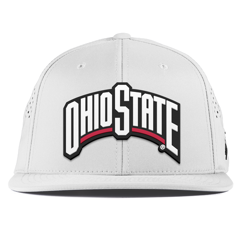 Ohio State University "Ohio State Block" Flat Performance White 