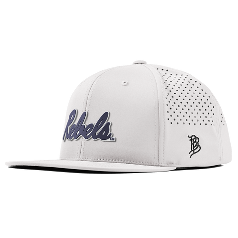 University of Mississippi "Ole Miss Navy Rebels" Flat Performance White