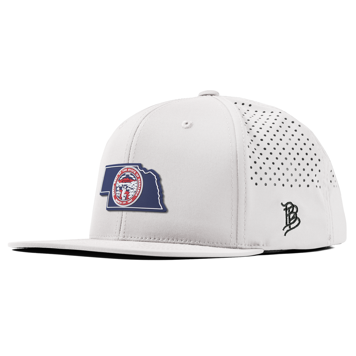 Nebraska Patriot Series Flat Performance White