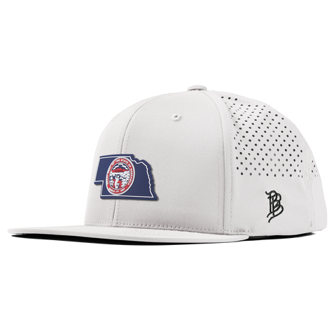 Nebraska Patriot Series Flat Performance White