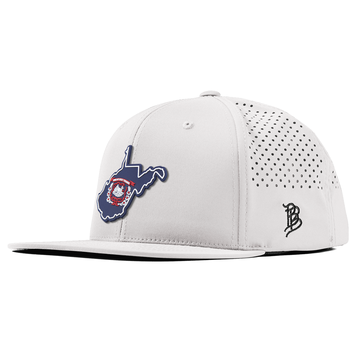 West Virginia Patriot Series Flat Performance White