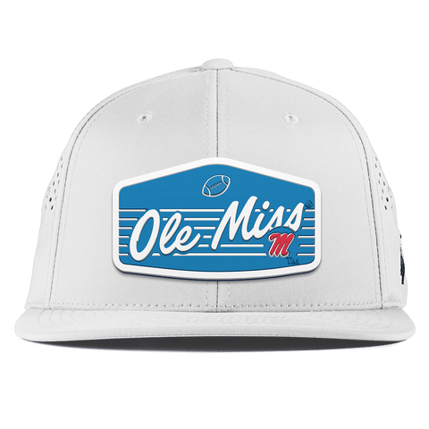 University of Mississippi "Rebel Football" Flat Performance White
