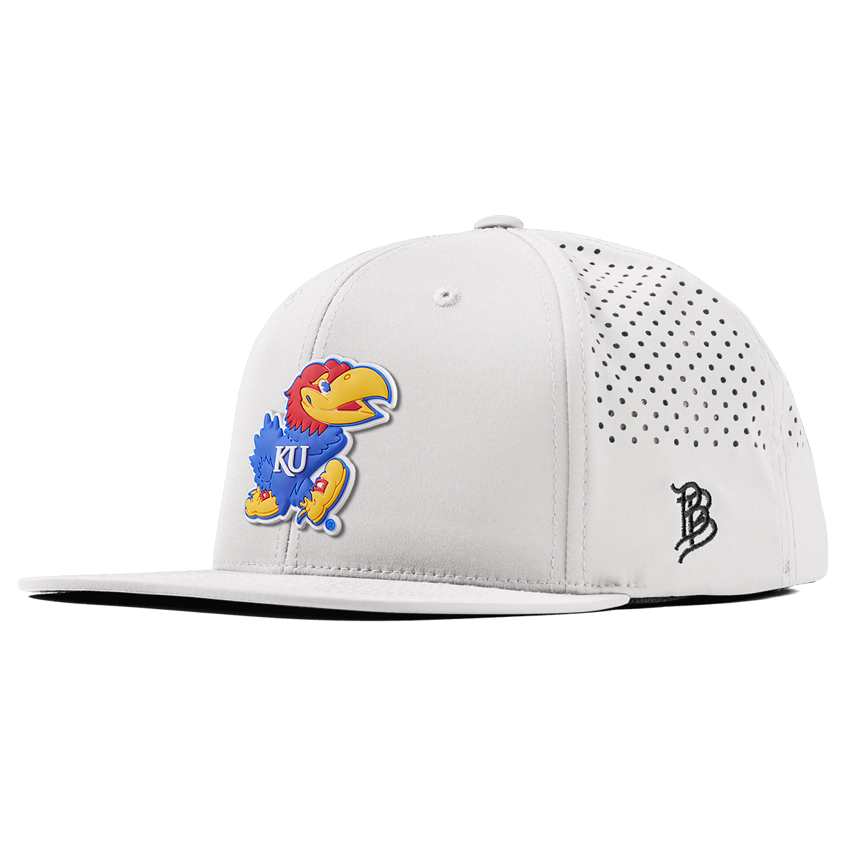 University of Kansas "Rock Chalk Jayhawk" Flat Performance White