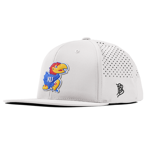 University of Kansas "Rock Chalk Jayhawk" Flat Performance White