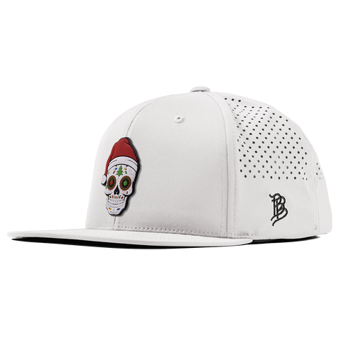 Santa Skull PVC Flat Performance White