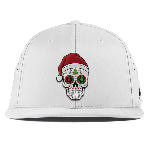Santa Skull PVC Flat Performance White