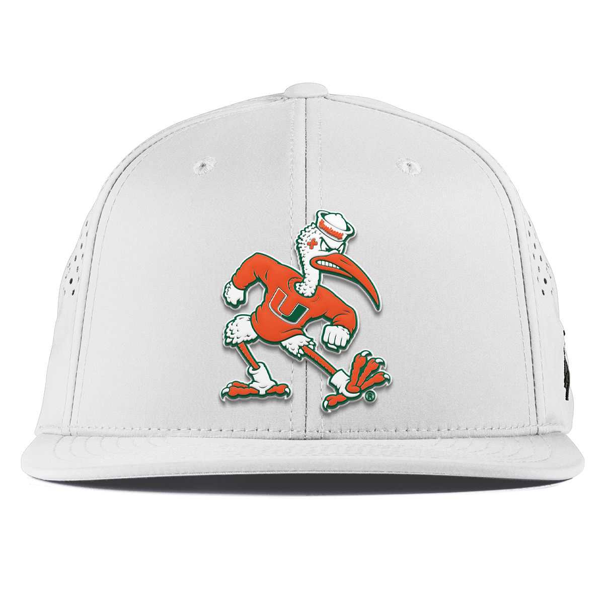University of Miami "Sebastian the Ibis" Flat Performance White