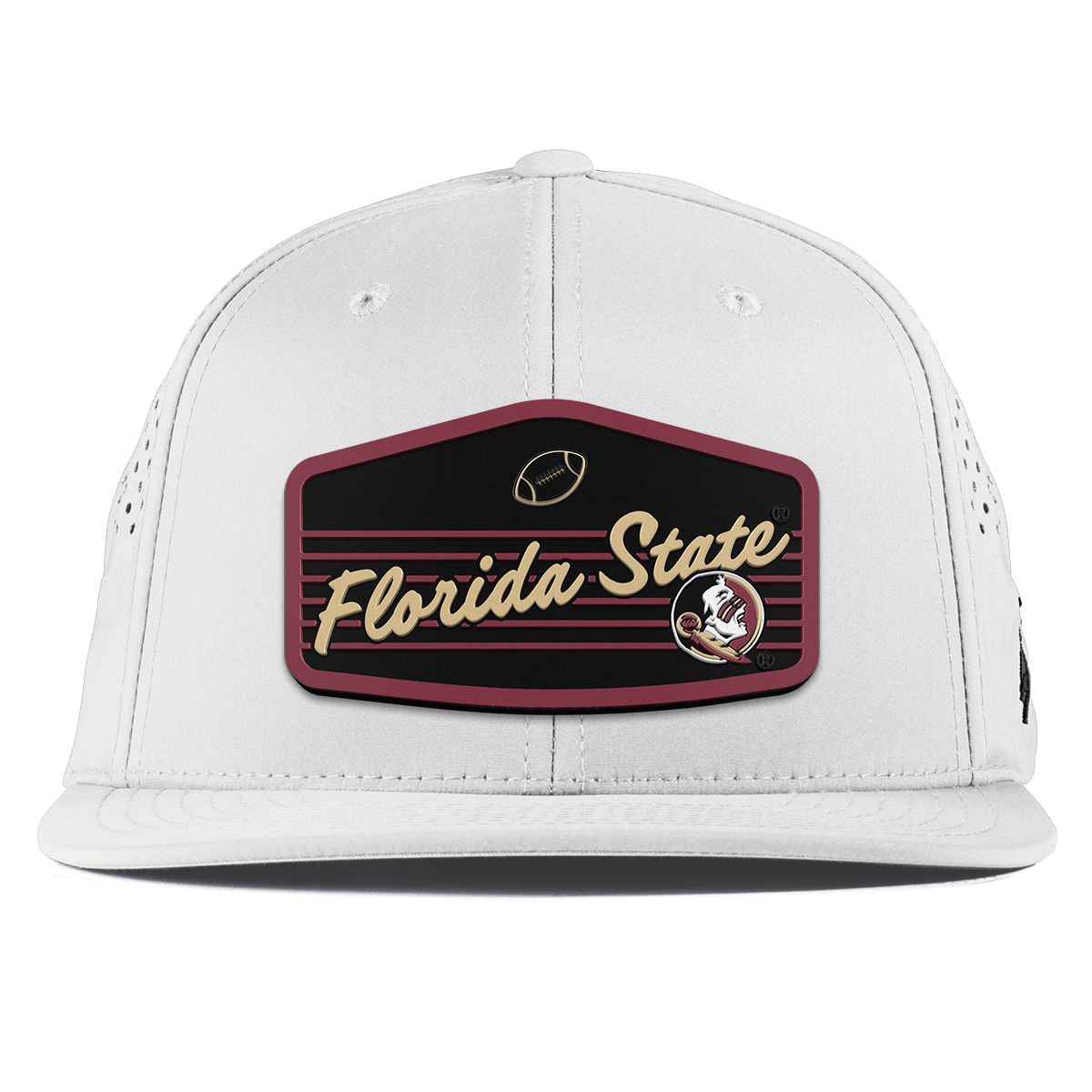 Florida State University "Seminole Football" Flat Performance White