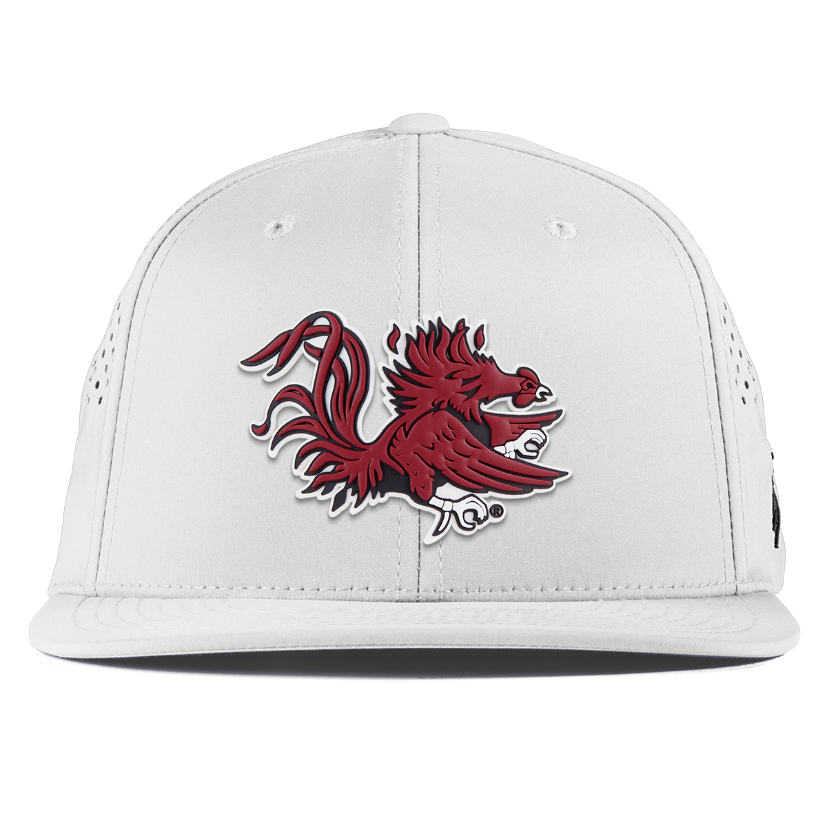 University of South Carolina "Sir Big Spur Logo" Flat Performance White