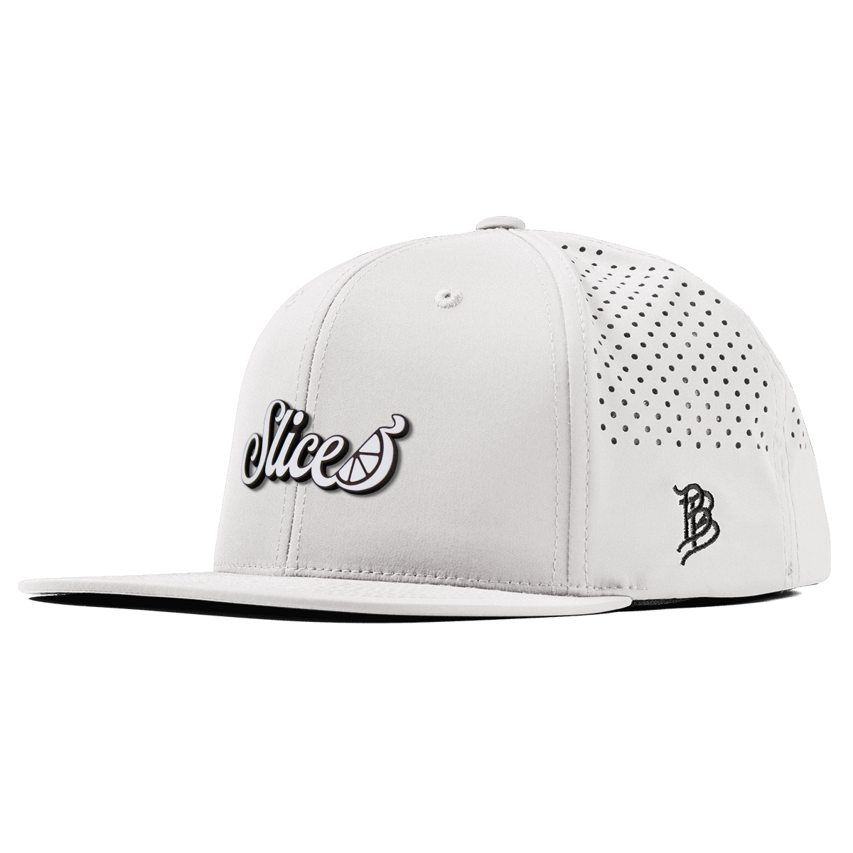 Sliced Script Flat Performance White