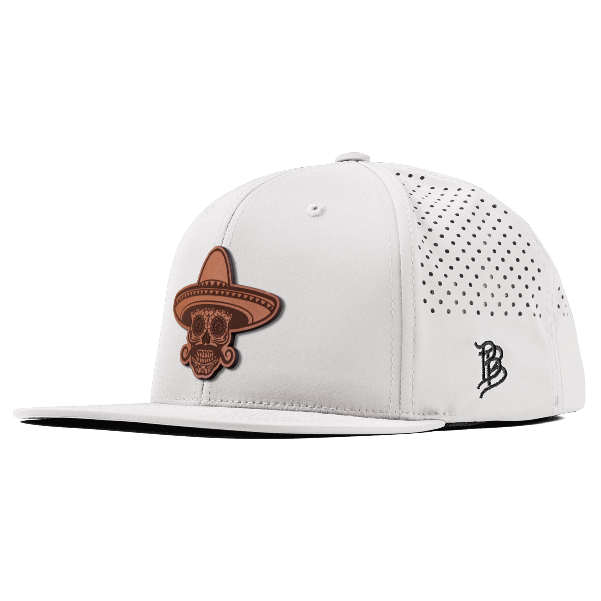 Sombrero Skull Flat Performance White