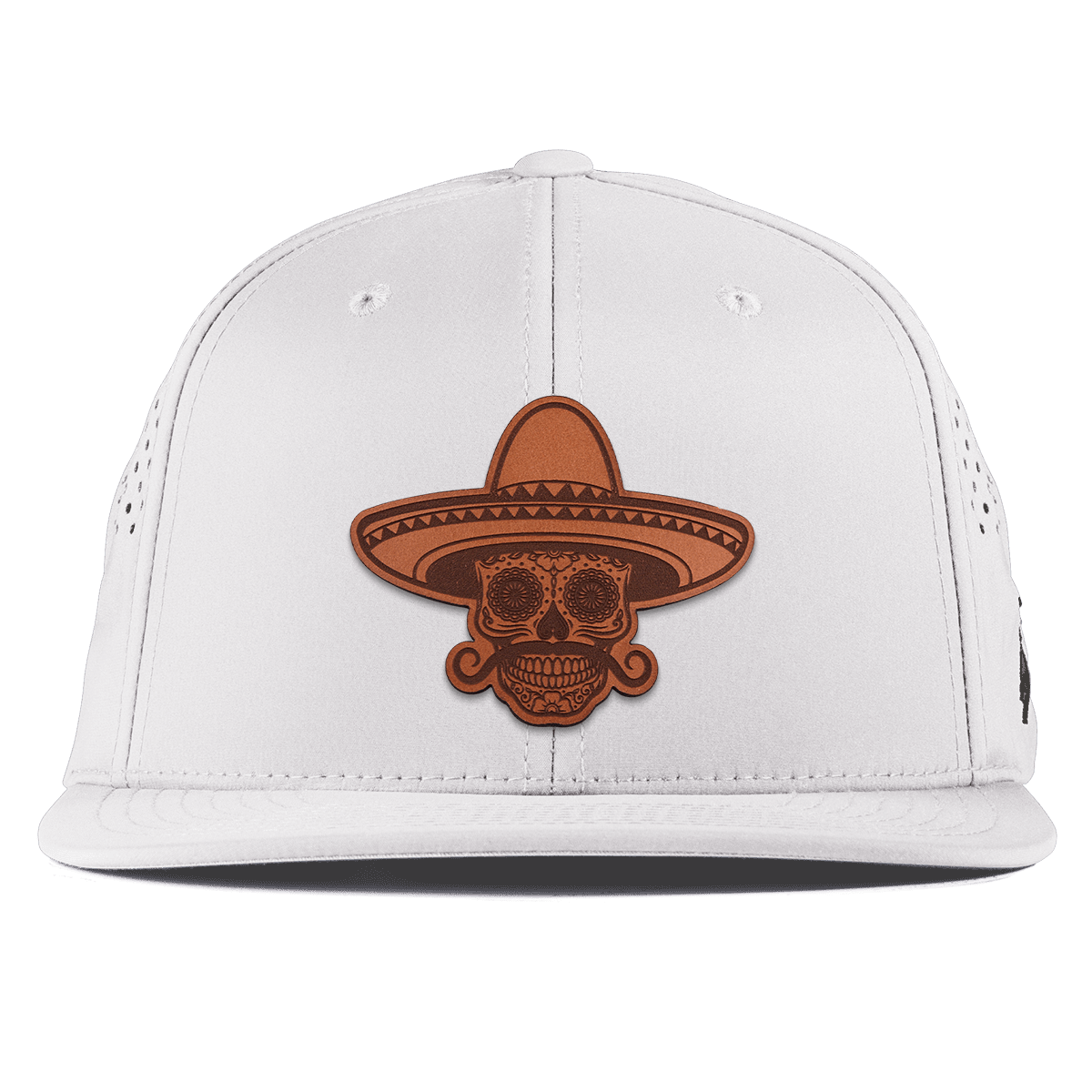 Sombrero Skull Flat Performance White