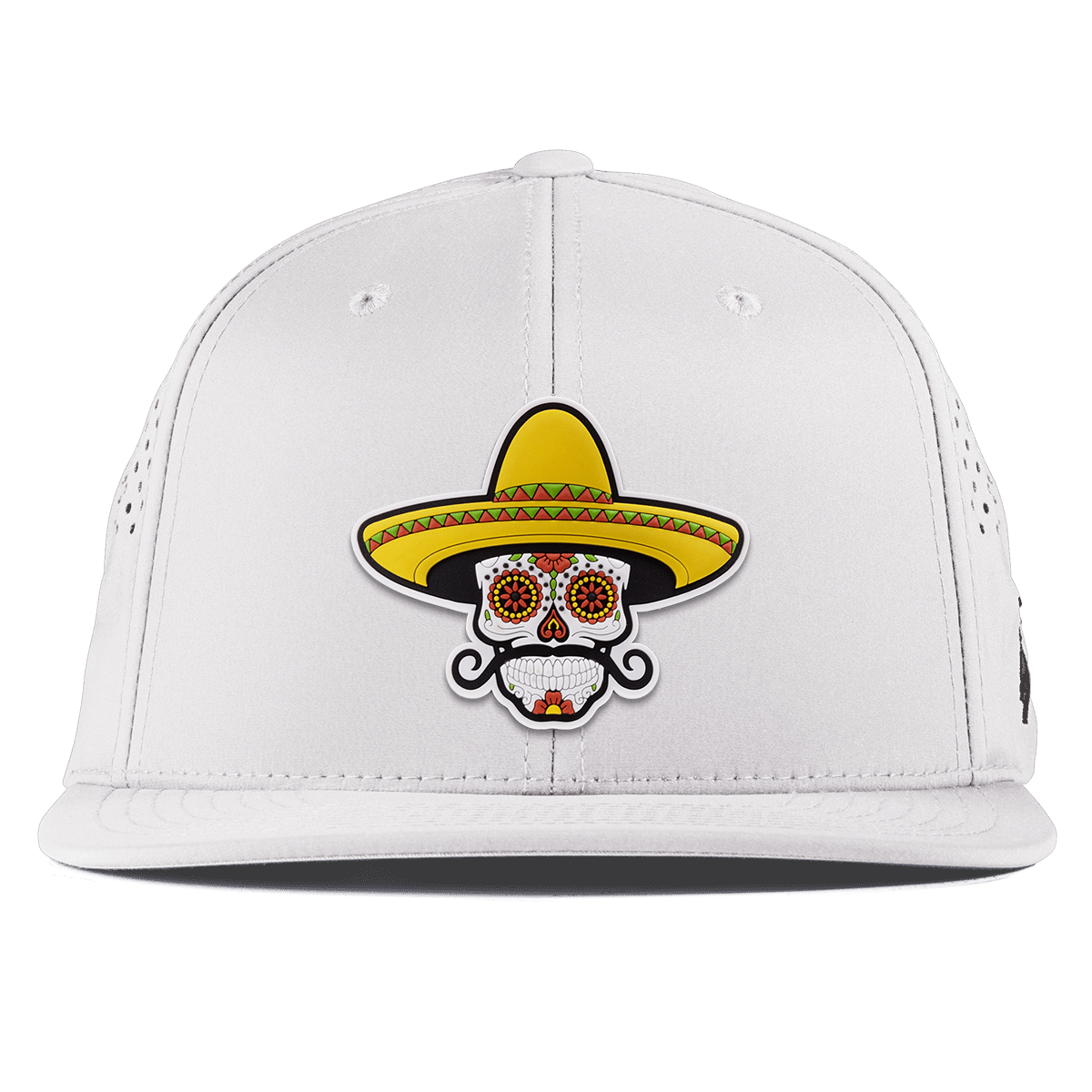 Sombrero Skull PVC Flat Performance White