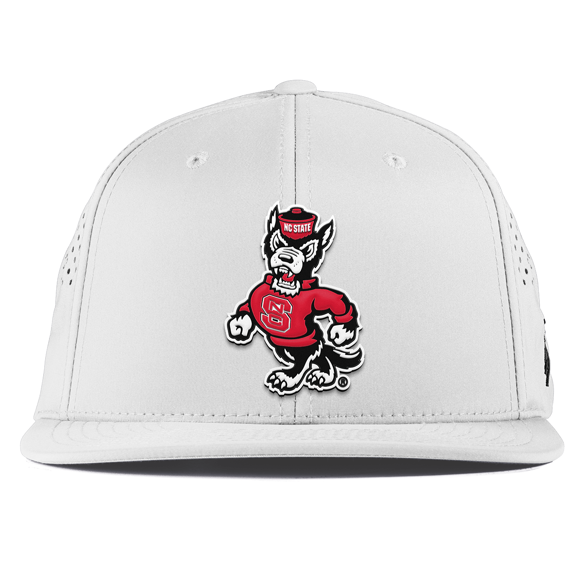 North Carolina State "Tuffy The Wolf" Flat Performance White