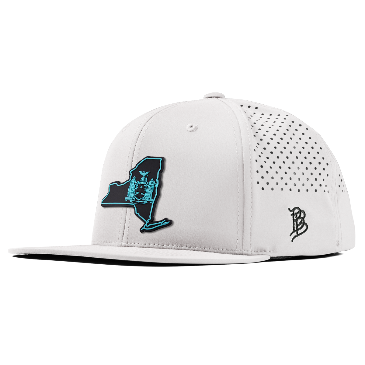 New York Turquoise Flat Performance White