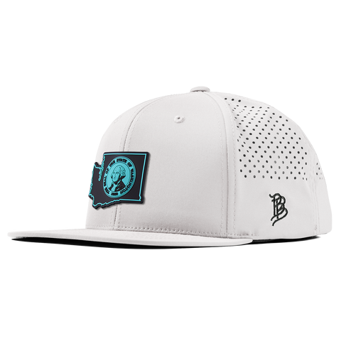 Washington Turquoise Flat Performance White