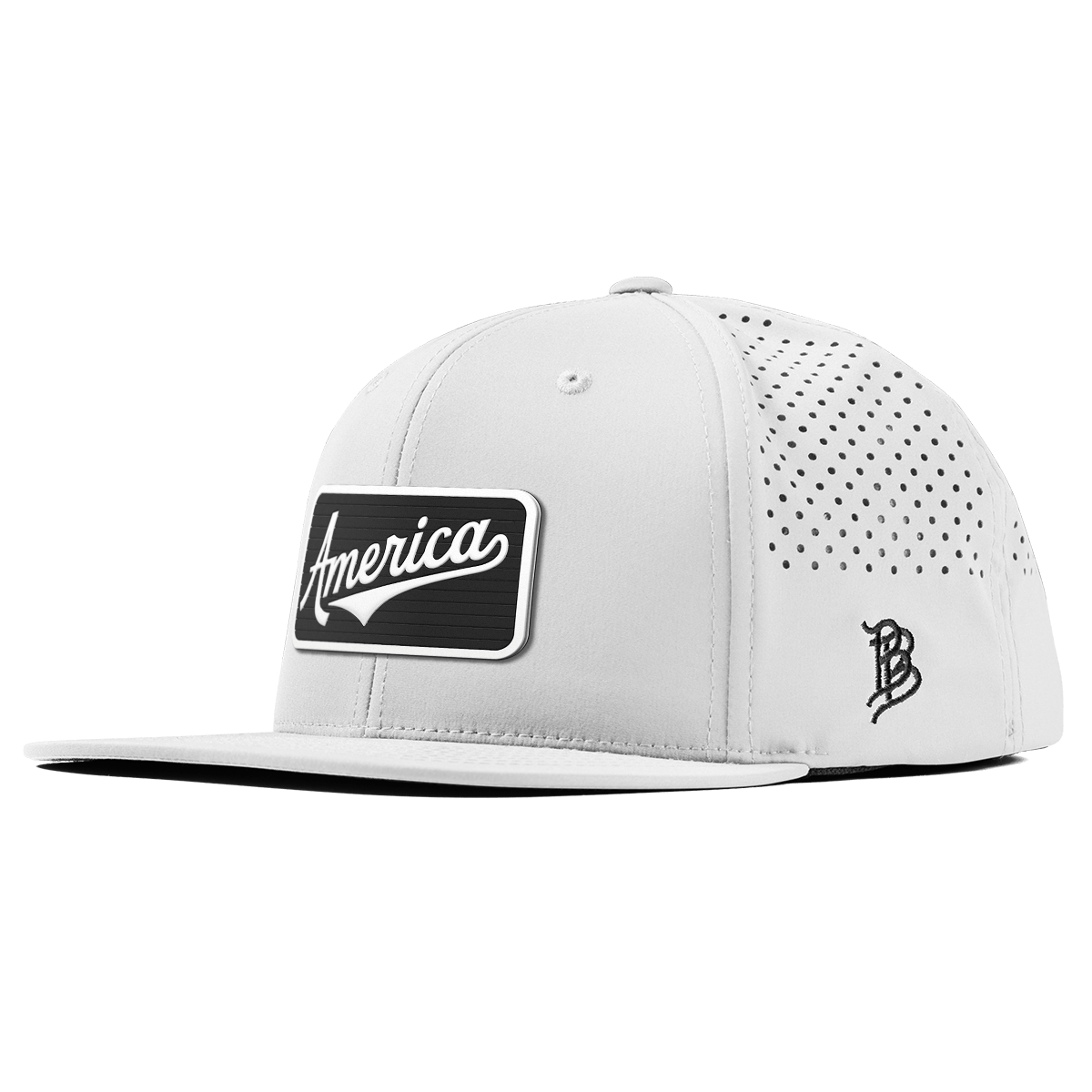 Vintage America Badge Flat Performance White