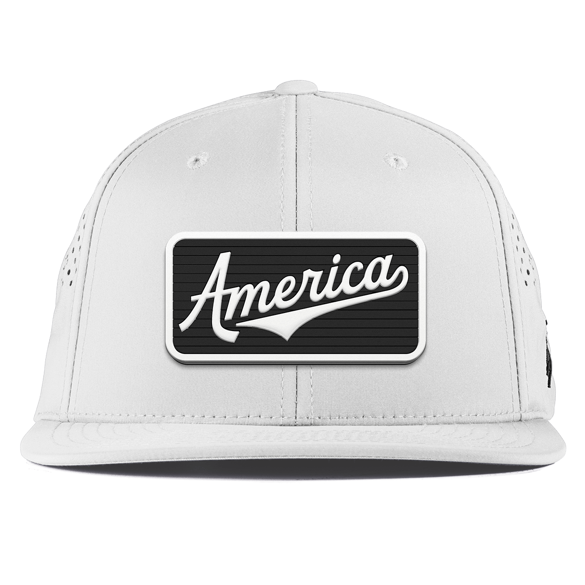 Vintage America Badge Flat Performance White