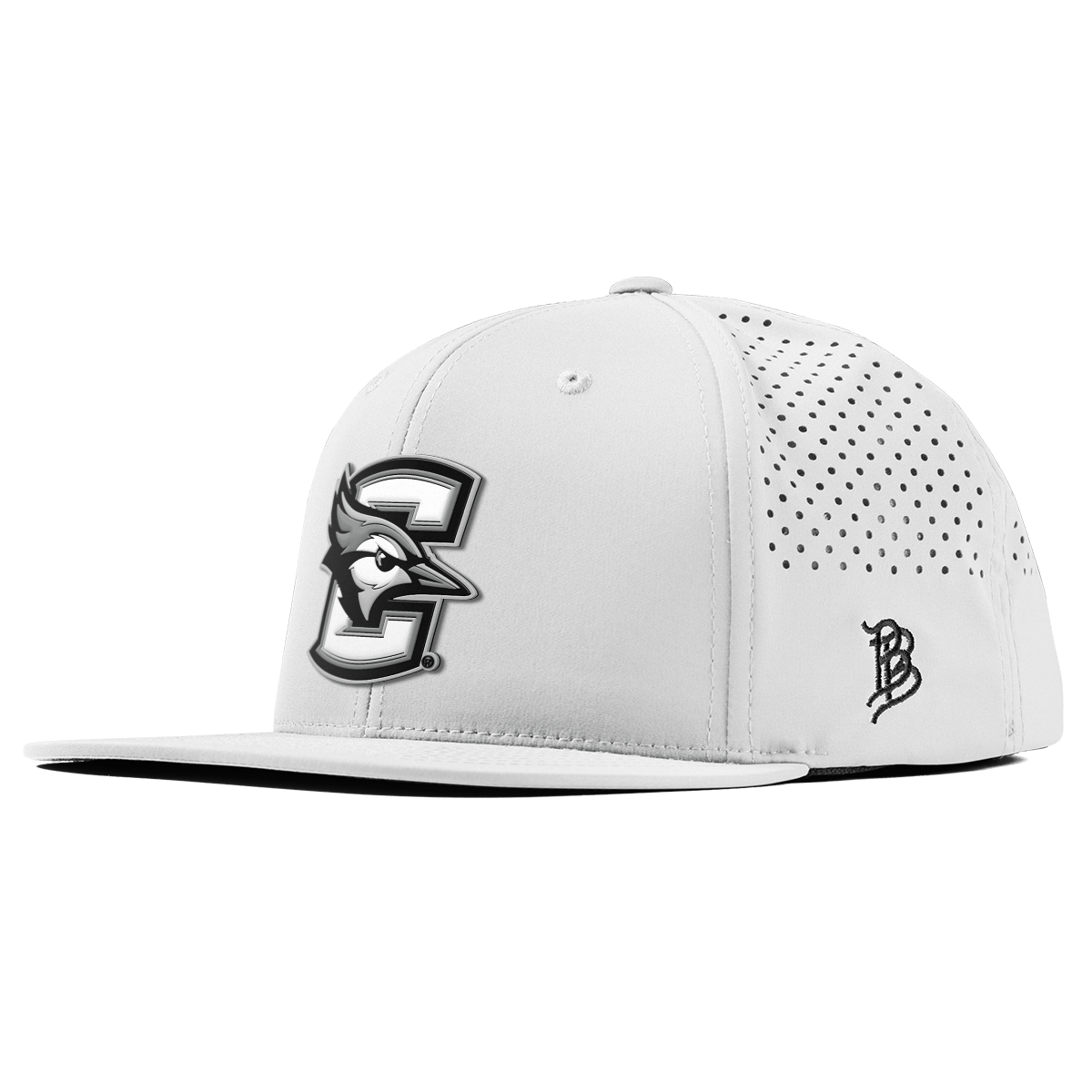 Creighton University "Vintage Creighton Block" Flat Performance White