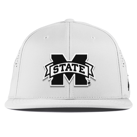 Mississippi State University "Vintage Miss State Team Logo" Flat Performance White