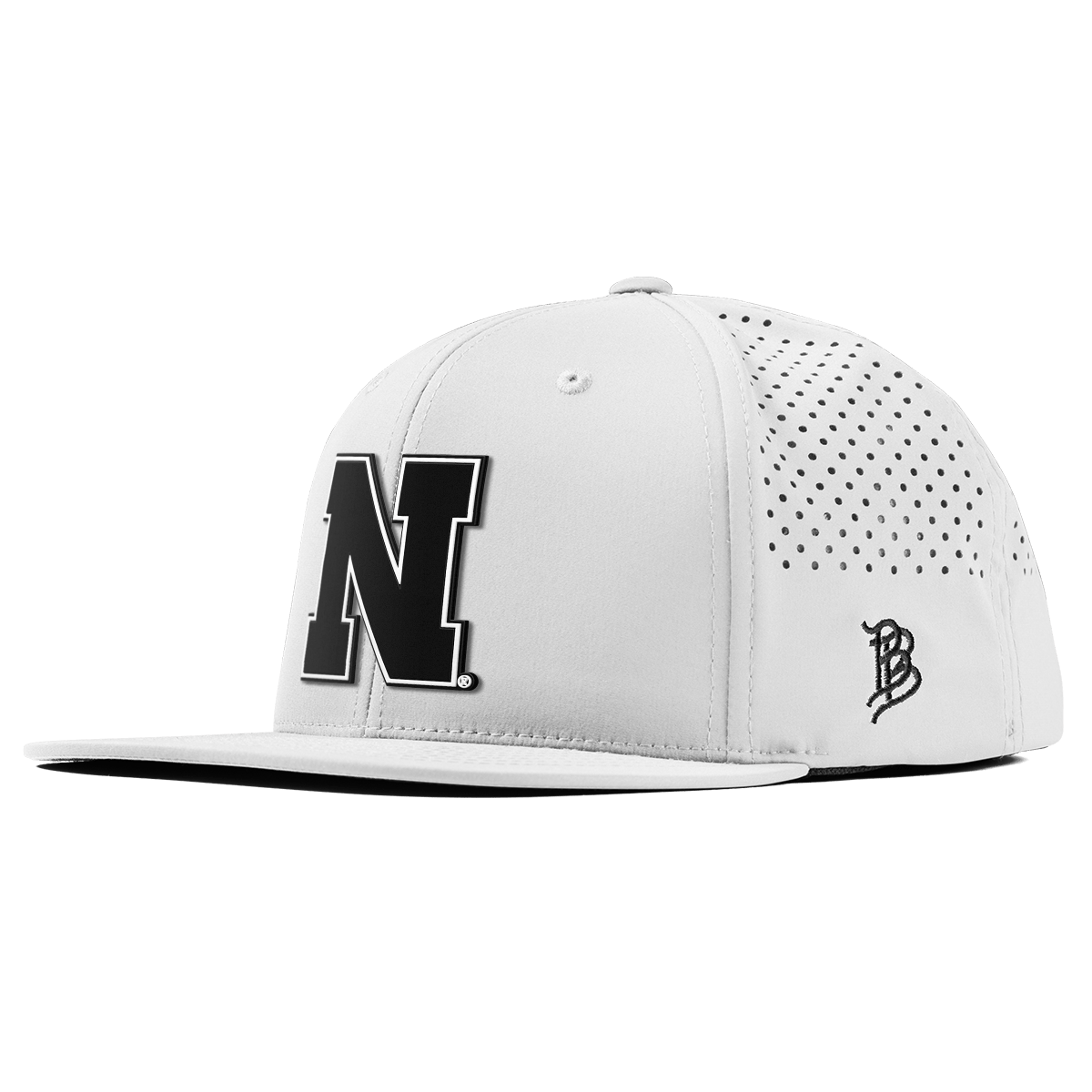 University of Nebraska "Vintage Nebraska Team Logo" Flat Performance White 