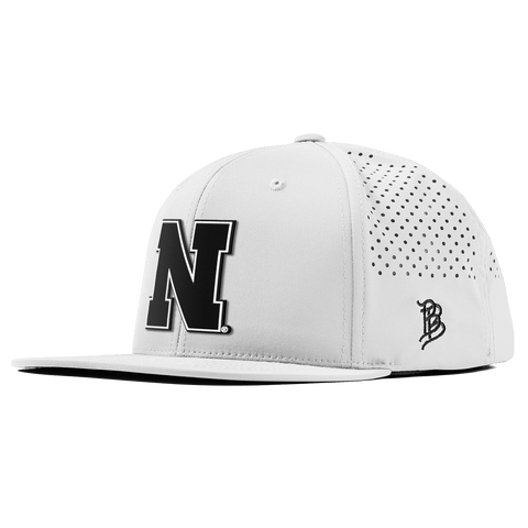 University of Nebraska "Vintage Nebraska Team Logo" Flat Performance White 