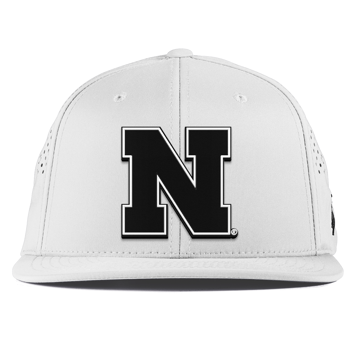 University of Nebraska "Vintage Nebraska Team Logo" Flat Performance White 