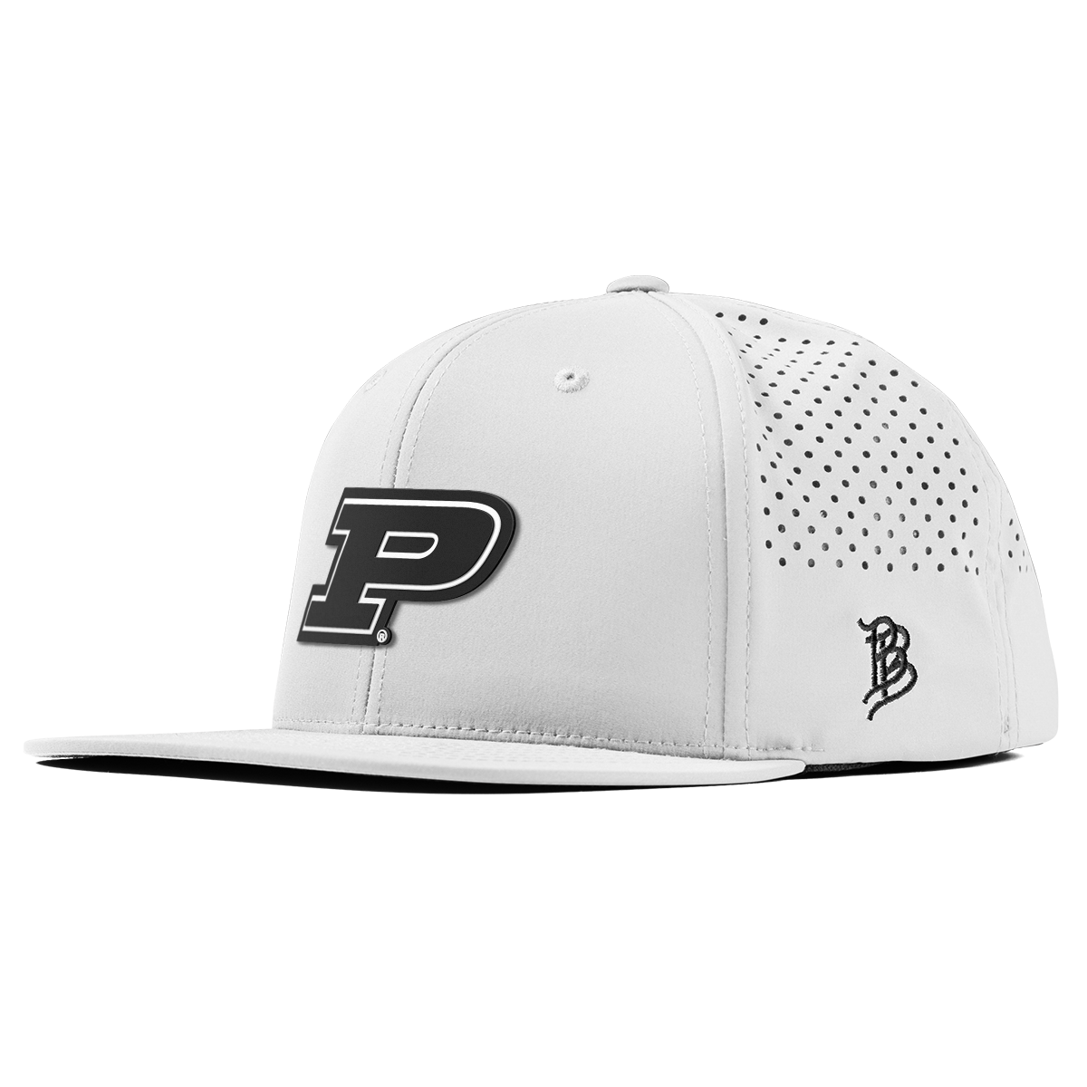 Purdue University "Vintage Purdue Team Logo" Flat Performance White