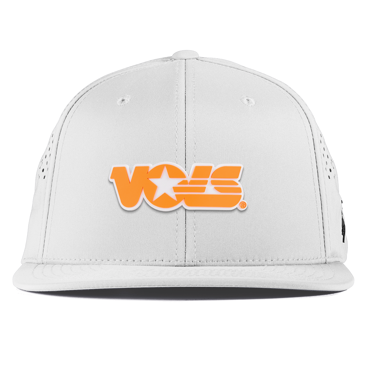 University of Tennessee "Tennessee Vols Block" Flat Performance White