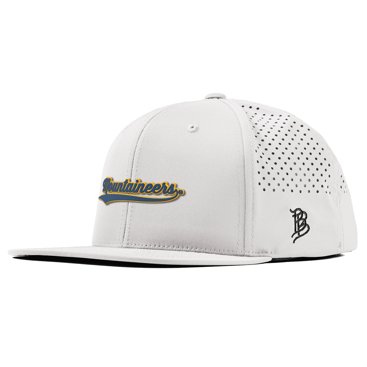 West Virginia University "West Virginia Mountaineers Script" Flat Performance White