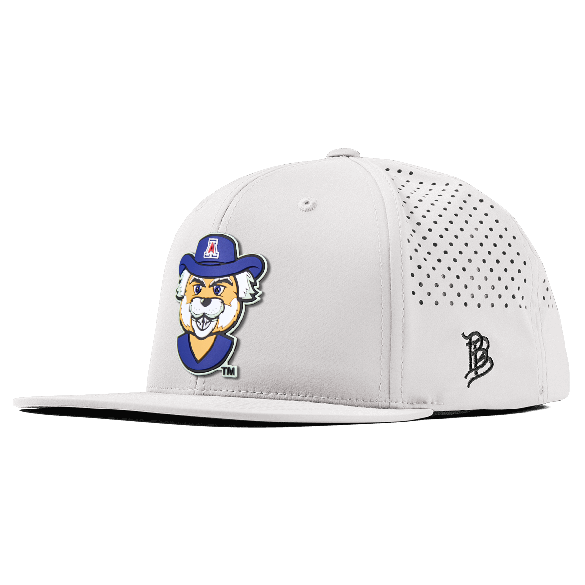 University of Arizona "Wilbur The Wildcat" Flat Performance White